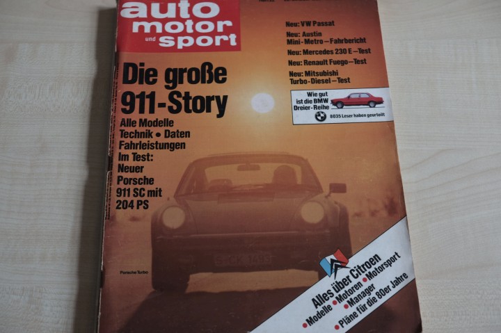 Deckblatt Auto Motor und Sport (22/1980)